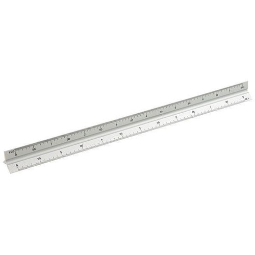 Aluminium scale ruler - aluminium,