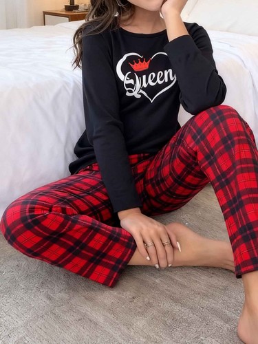 Women long sleeve pajamas - sleeve, set