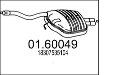 Mts 01.60049 Muffler Exhaust