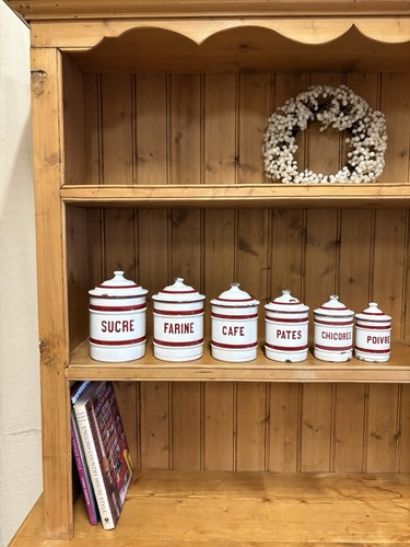Set vintage enamel - of,