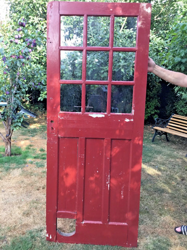 Half glazed external back door