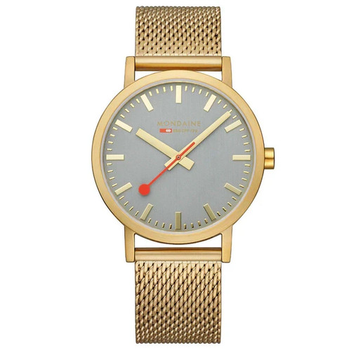 Mondaine classic quartz grey - classic,