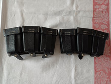 2x Black Pebbled Leather K98