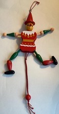 Vintage Wooden  Jumping Jester