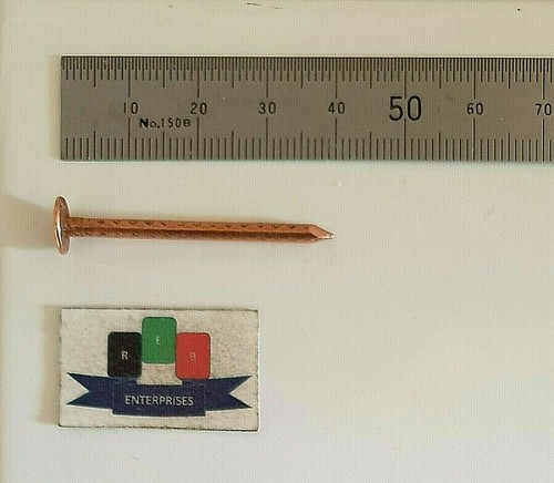 Copper clout nails 38mm - copper,