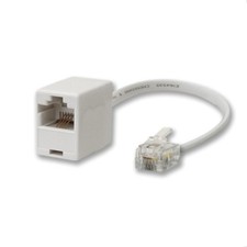 Kauden BK4509 RJ11 Plug to RJ45 Socket Line TELEPHONE Adaptor Adapter New