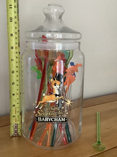 Babycham deer large - deer~, glass