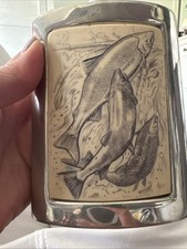 Vintage Fishing XL hip Flask