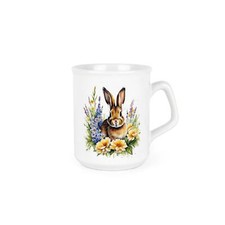 Floral Rabbit Mug - Pets &