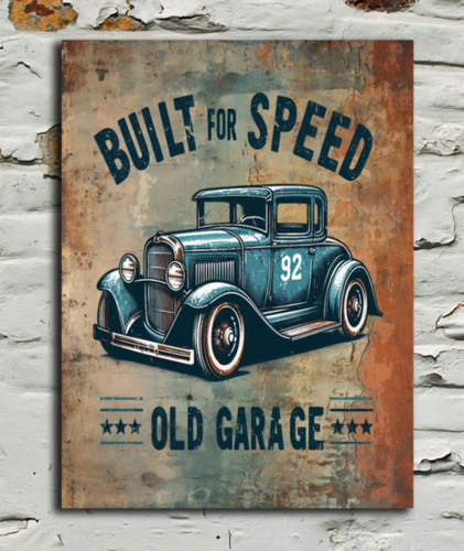 Built for speed vintage look - speed,
