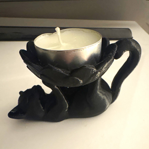 Cat tea light - cat,