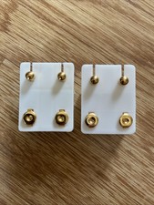 18 Carat Gold Plated Stud