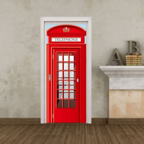 2pcs red london telephone box - london,
