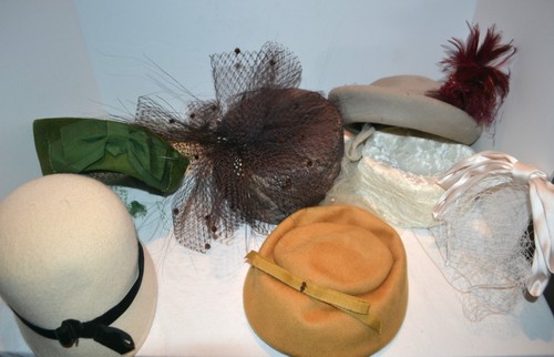 Vintage ladies hats lot 8 - hats,
