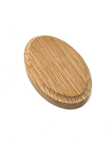 Solid oak oval - oak, sign