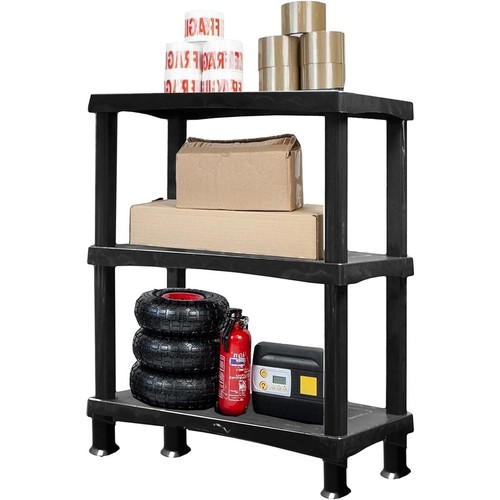Tier plastic shelving unit - 3,