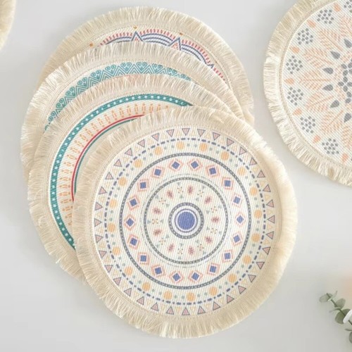 Bohemian placemats woven - bohemian,
