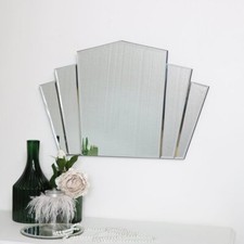 Art Deco Fan Frameless Wall