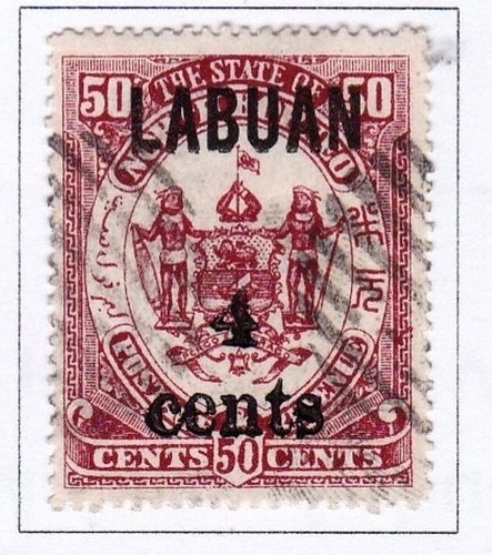Labuan 1904 50c - 4c,