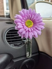 Clip On Flower & Vase Fits Any