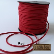 Flat Faux Suede Leather Cord