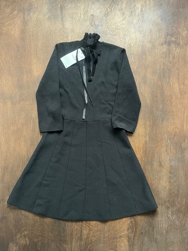 Zara black knit - dress, velvet