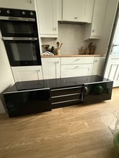 IKEA Besta Burs TV Unit High Gloss Black - used in good condition