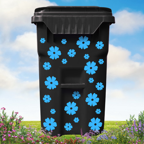 24x wheelie bin - 24x, stickers