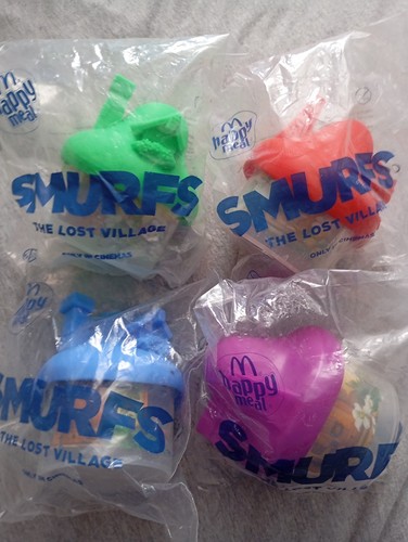 Mcdonalds happy meal smurfs - mcdonalds,