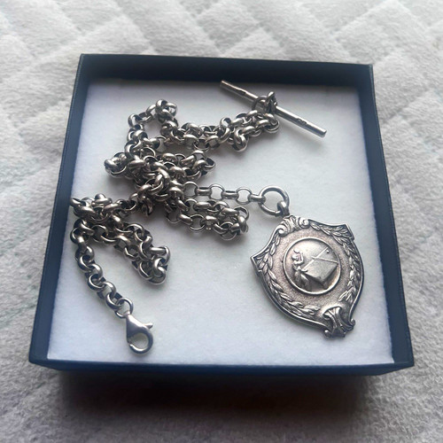 Sterling 925 silver belcher - silver,