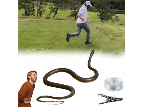 Realistic rubber snake prank - rubber,
