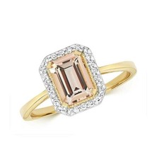 Real Morganite and Diamond