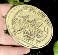 Crossley Engine Crossley Brothers Rolls Royce Engine Brass Plaque Badge Sign