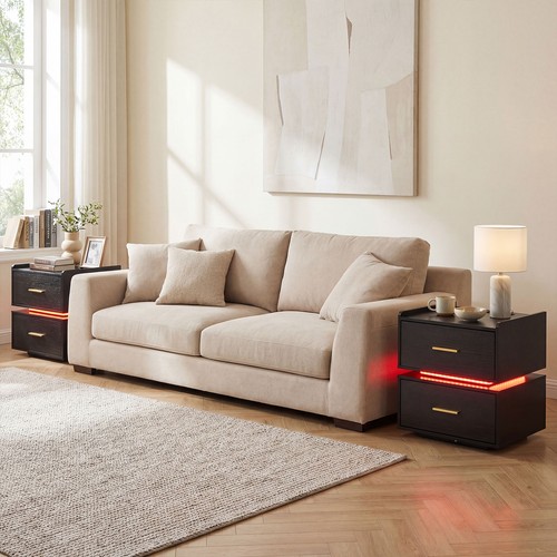 Black night stand with - black,