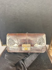 Edwardian Silver And Leather Purse From Birmingham 1905 - Imported Silver￼￼