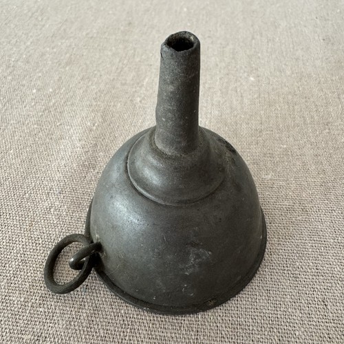Vintage metal wine - metal, funnel