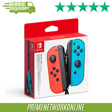 Nintendo Switch Joy-Con Controller Pair - Neon Red/Neon Blue 100% ORIGINAL ⭐⭐⭐⭐⭐