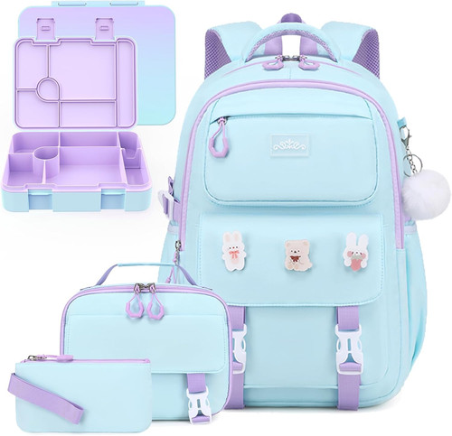 6pcs girls backpack - girls, set