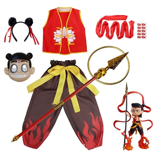 Kids nezha costume cosplay - kids,