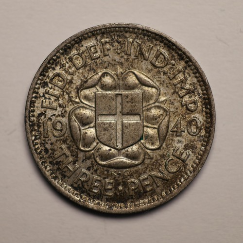 1940 silver threepence - threepence, 3d