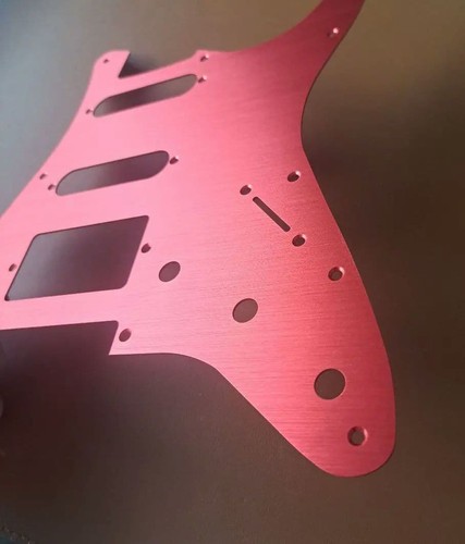 Red aluminum stratocaster - aluminum,