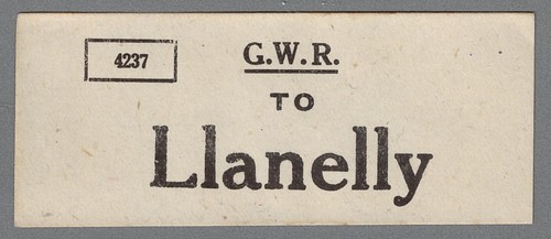 Great western railway oblong - great,
