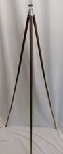 Vintage Kershaw Brass Extending Theodolite Tripod In Bag 120 Cm (W26)