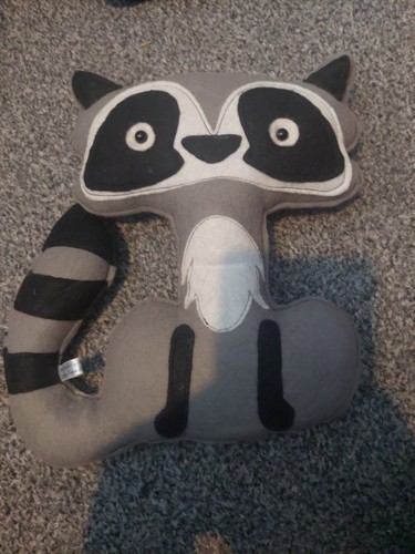 Handmade raccoon soft toy - raccoon,