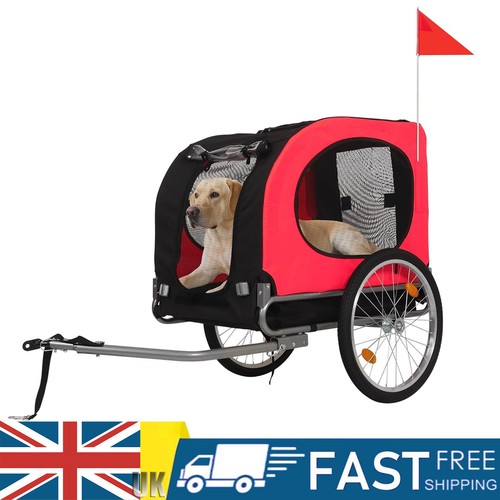Folding dog bike trailer for - bike,