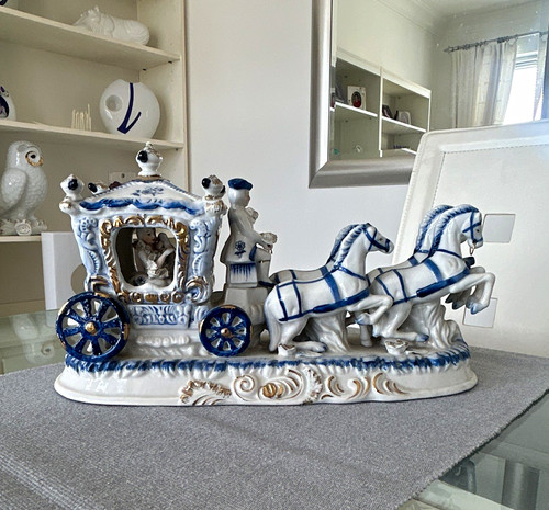 Blue white ceramic - &,
