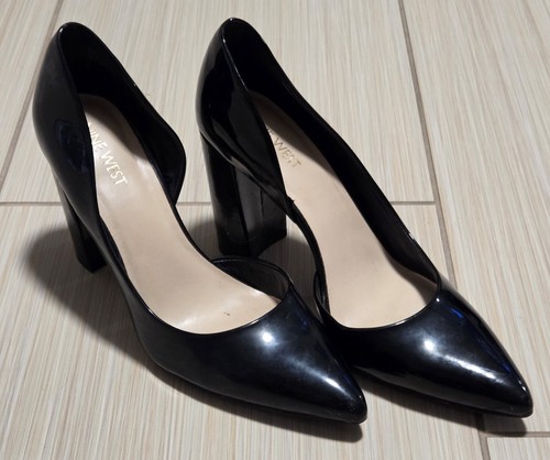 Nine west black - black, patent