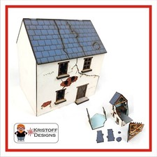 28mm WW2 Destroyed Houses A