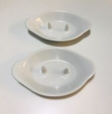 Lot Of 2 Bandwagon White Baked