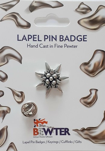 Swiss edelweiss flower 22mm - swiss,